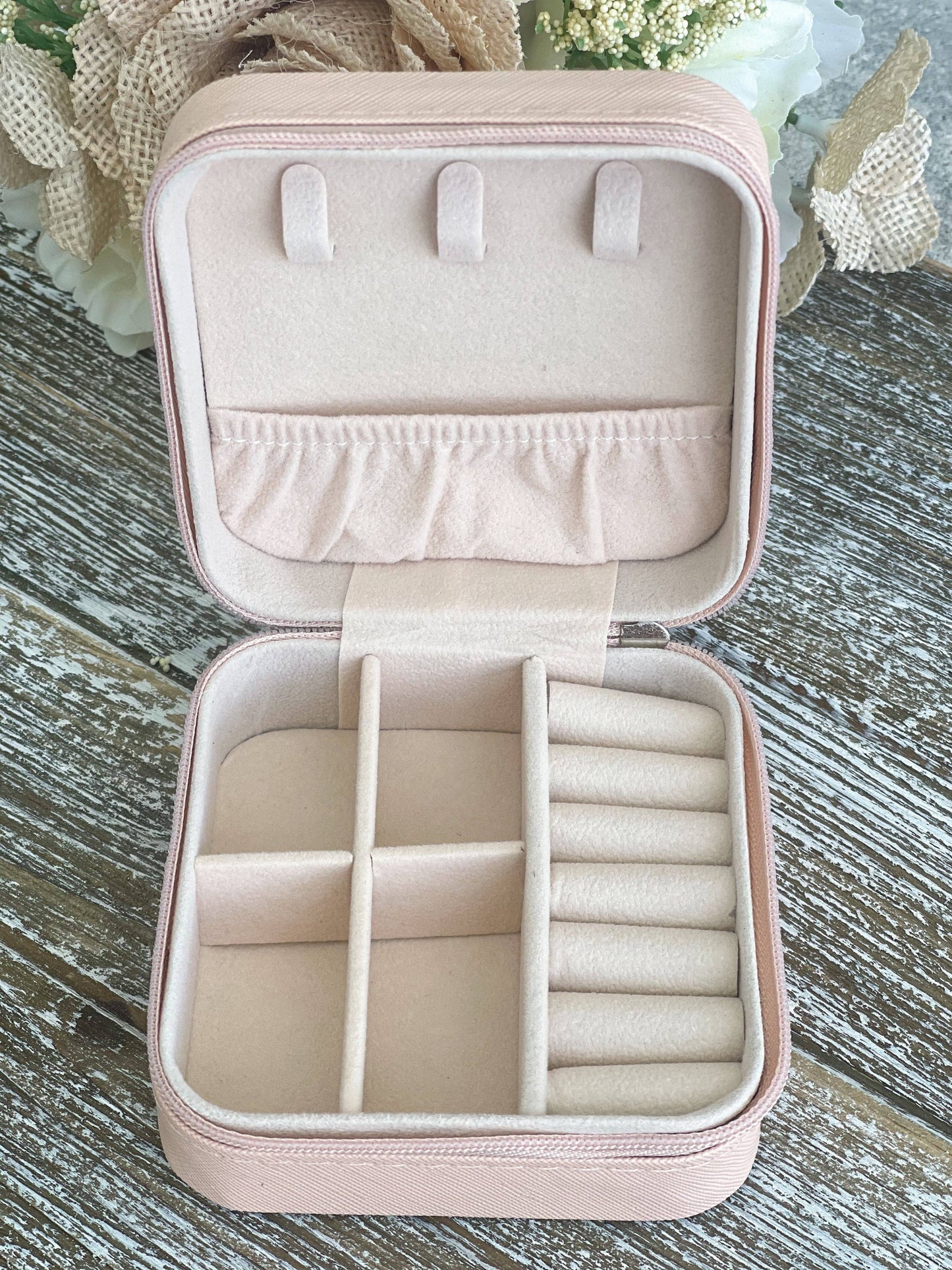 Pink Travel Jewelry Box