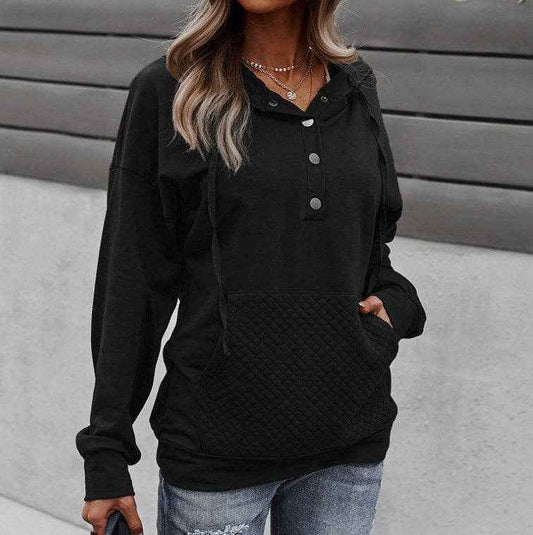 Quilted Pocket Hoodie