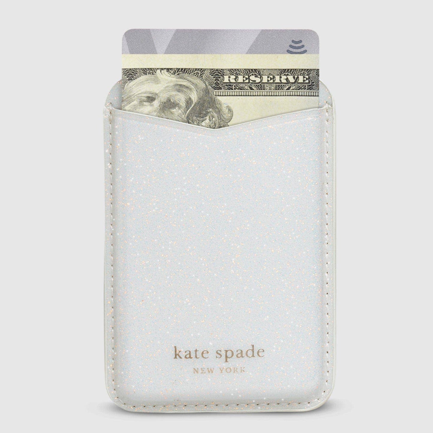 Kate Spade Wallet MagSafe White Glitter