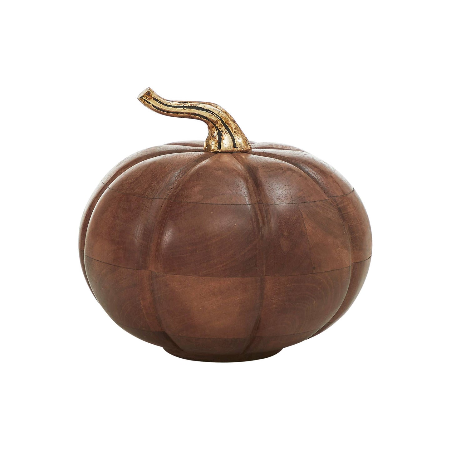Chestnut Mango Wood Pumpkin 7"