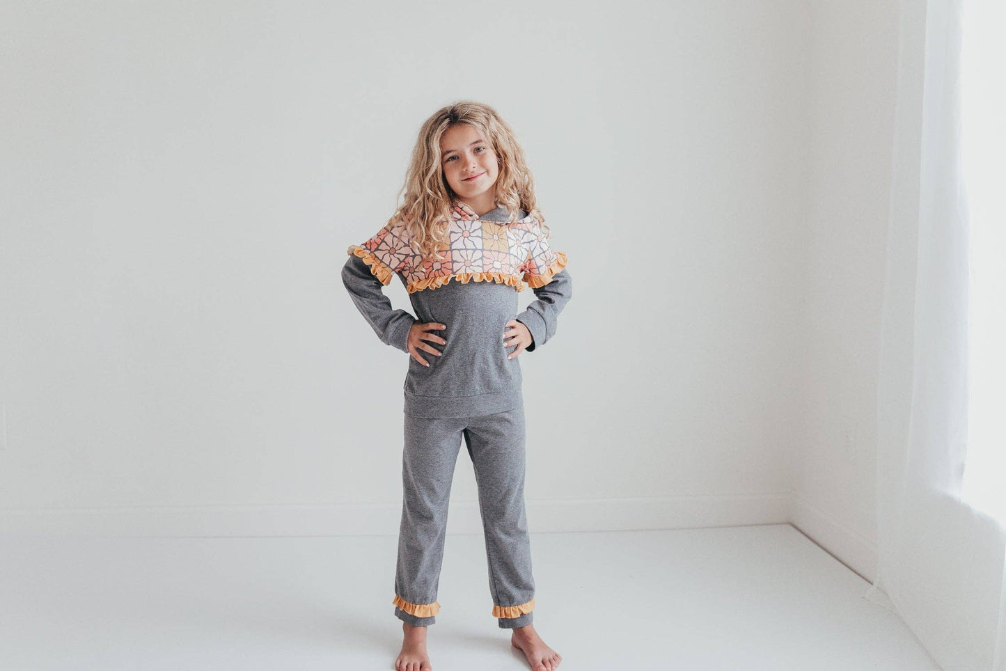 Kids Flower Loungewear Set