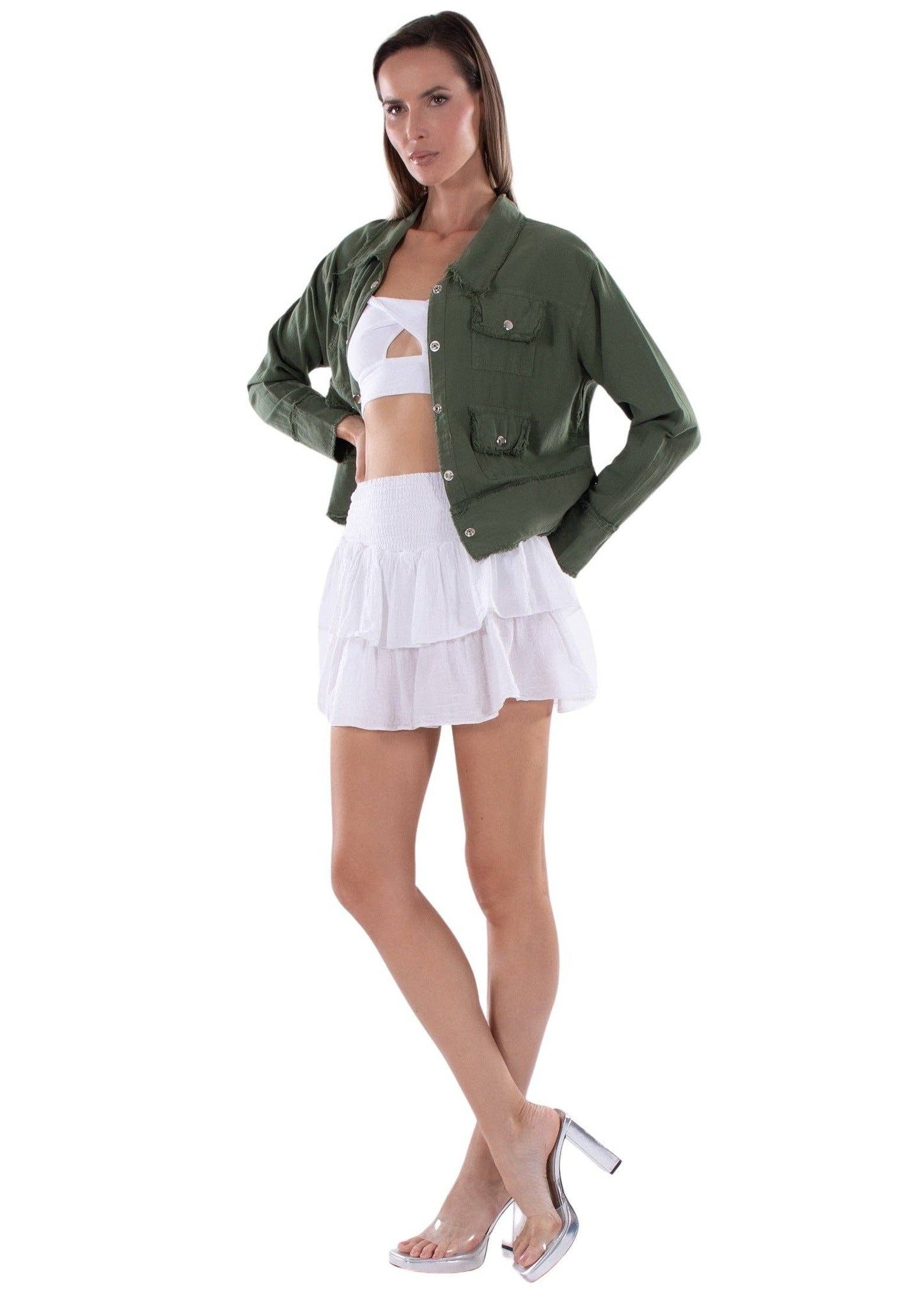 Military Green Cotton Jacket