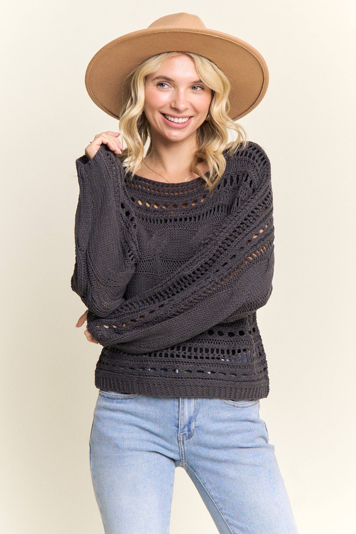 Madelyn Open Knit Sweater