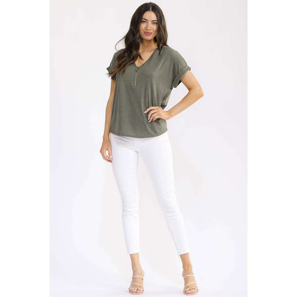 Zipper Front Dolman