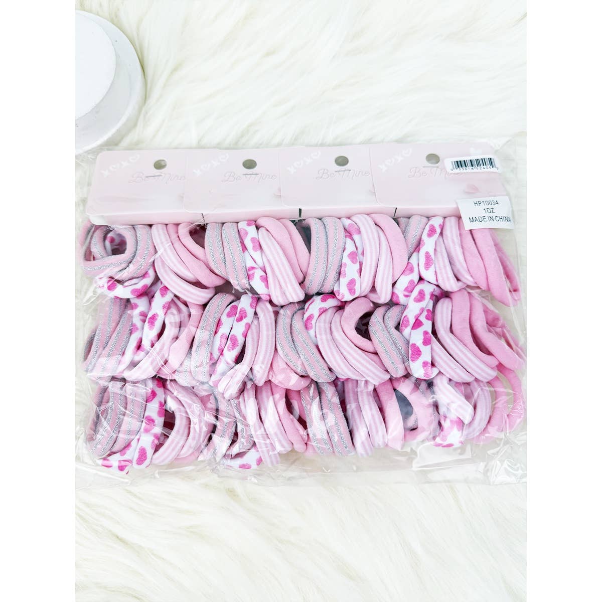 Pink Pattern Hair Tie Set - Threads Boutique
