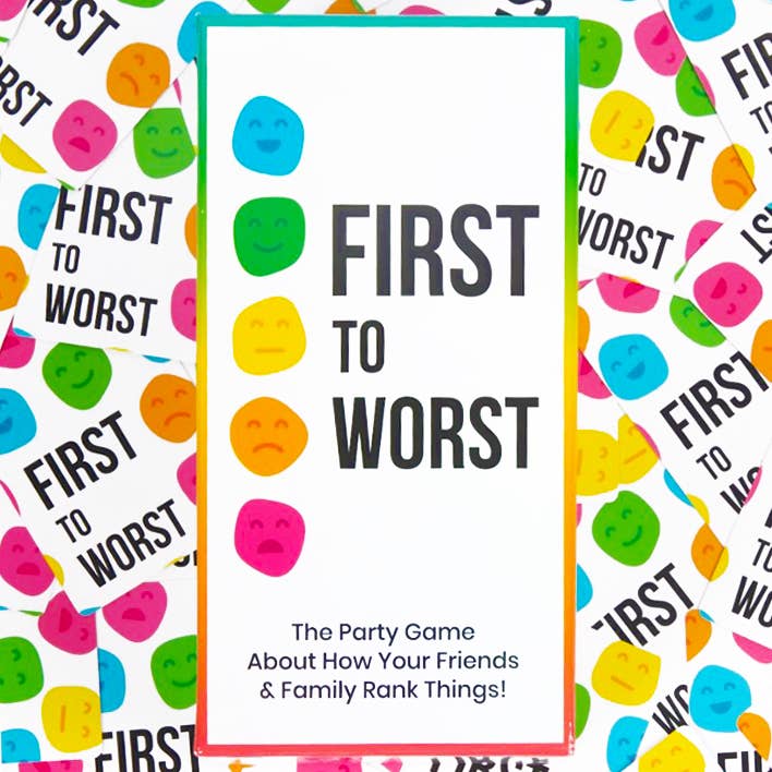 FIRST TO WORST: How Your Friends & Family Rank Things Game - Threads Boutique