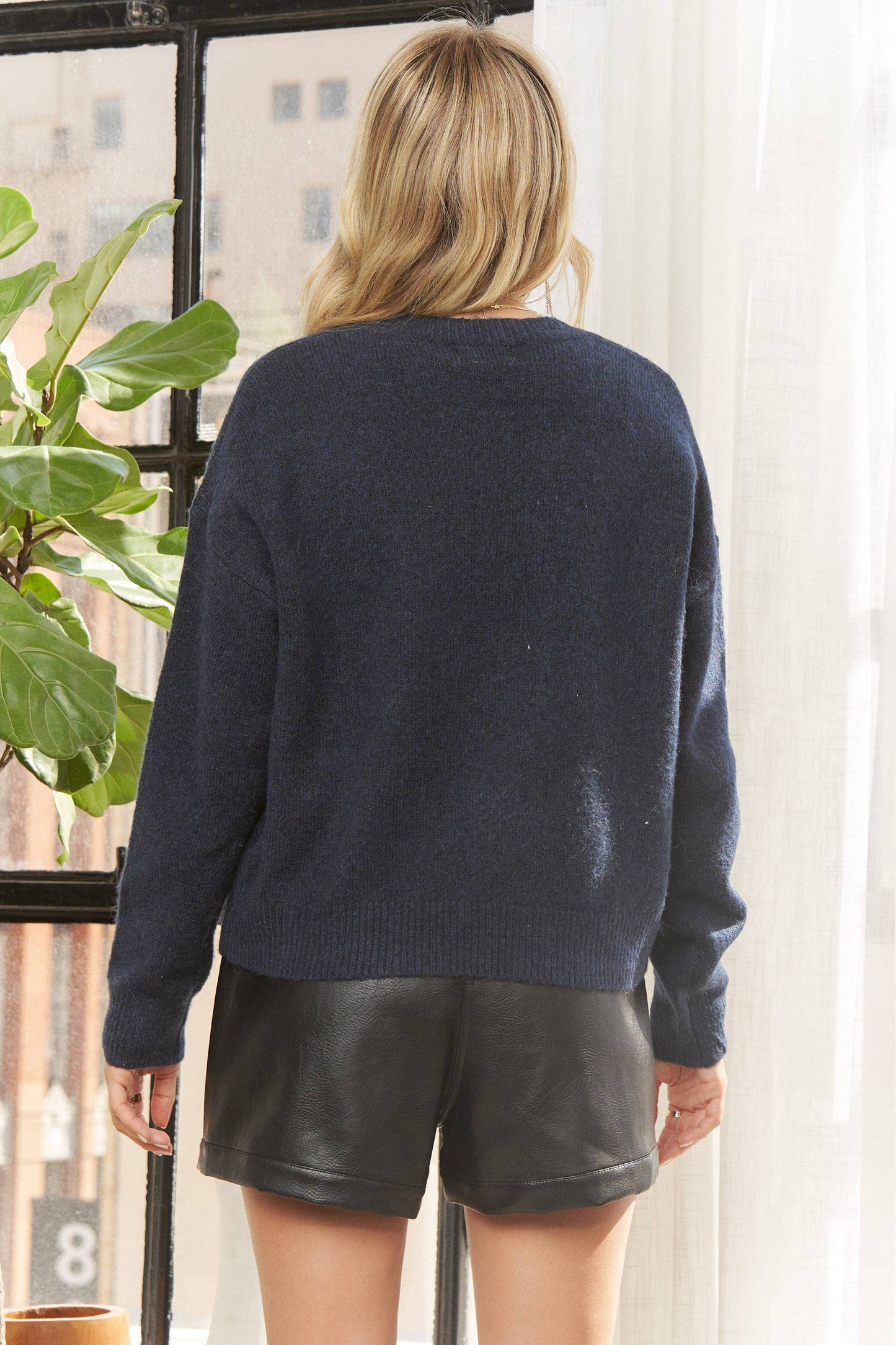 Sweater with Floral Detail - Threads Boutique