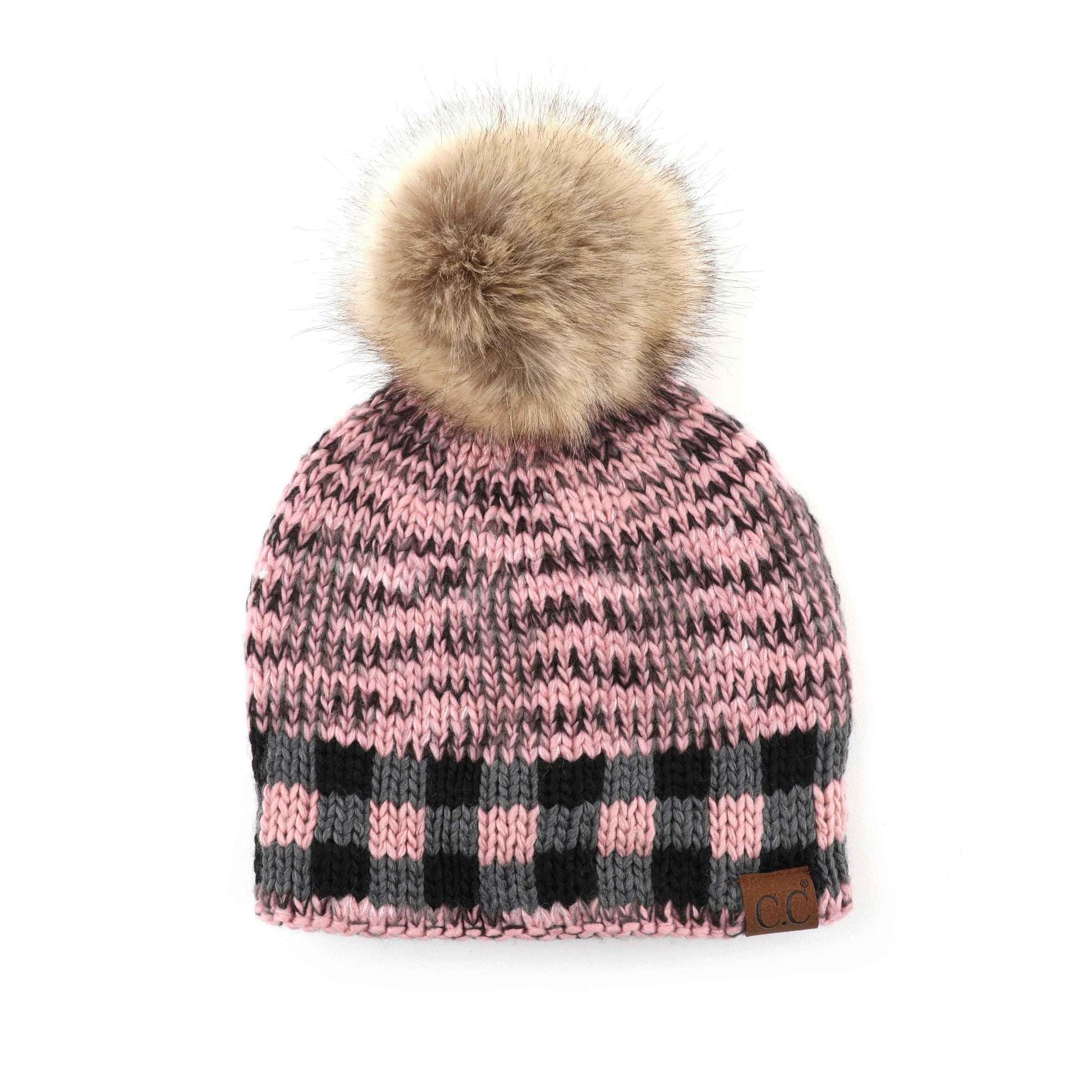 CC Fire Cozy Buffalo Plaid Beanie