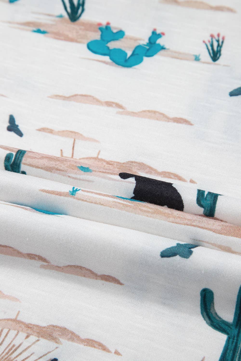 Katie Cactus Print Top