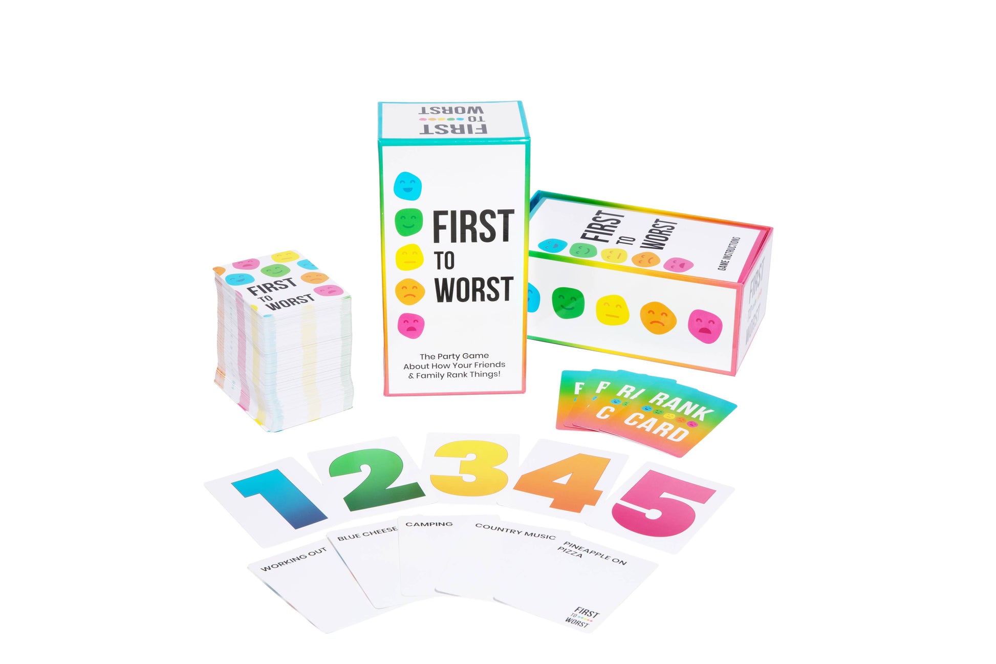 FIRST TO WORST: How Your Friends & Family Rank Things Game - Threads Boutique