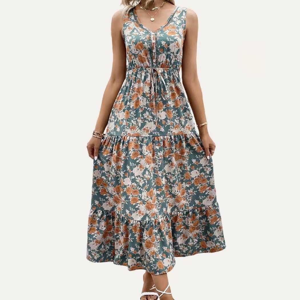 Walk In The Garden Maxi Dress