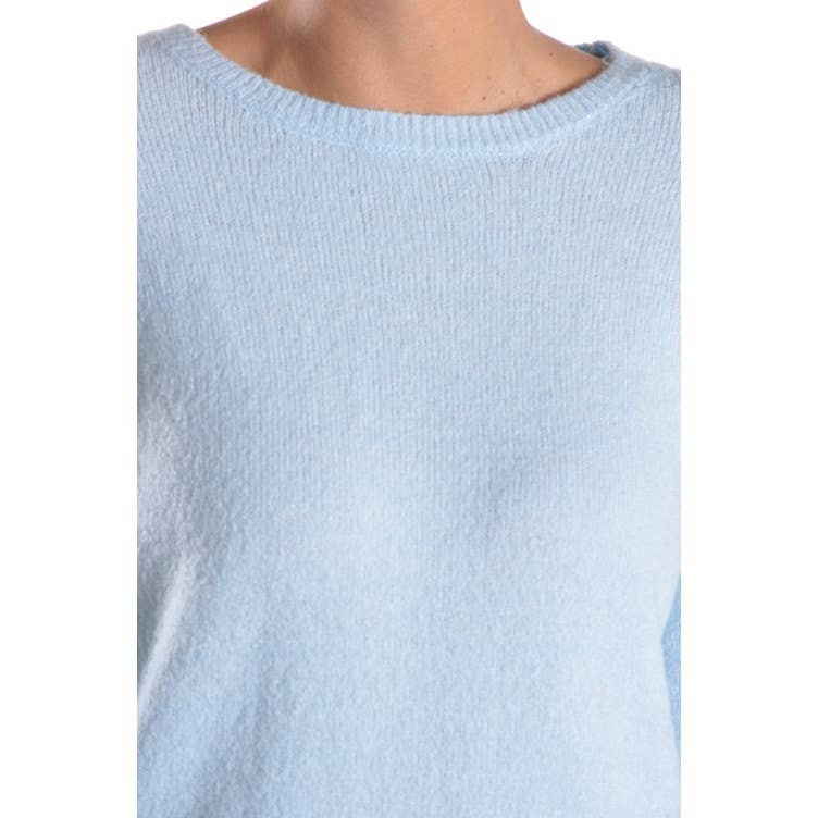 Crewneck Sweater with Side Slit