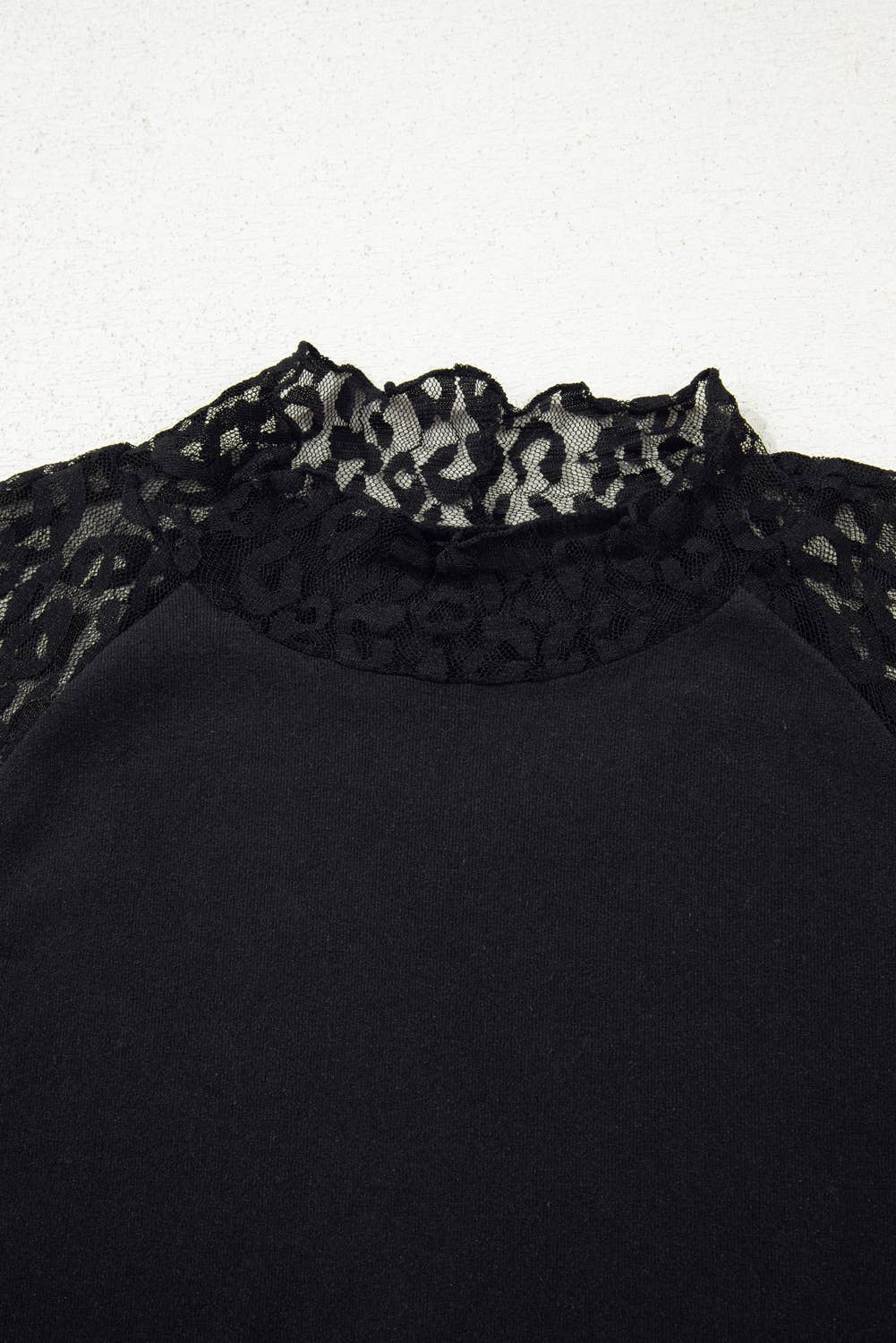 Leopard Mesh Patchwork Top - Threads Boutique