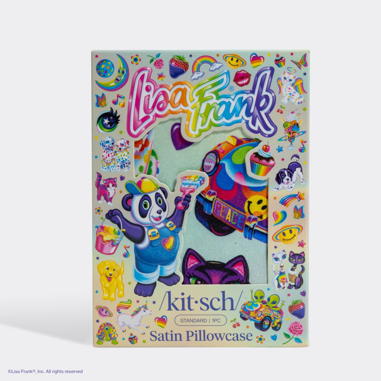 Lisa Frank x Kitsch Standard Satin Pillowcase