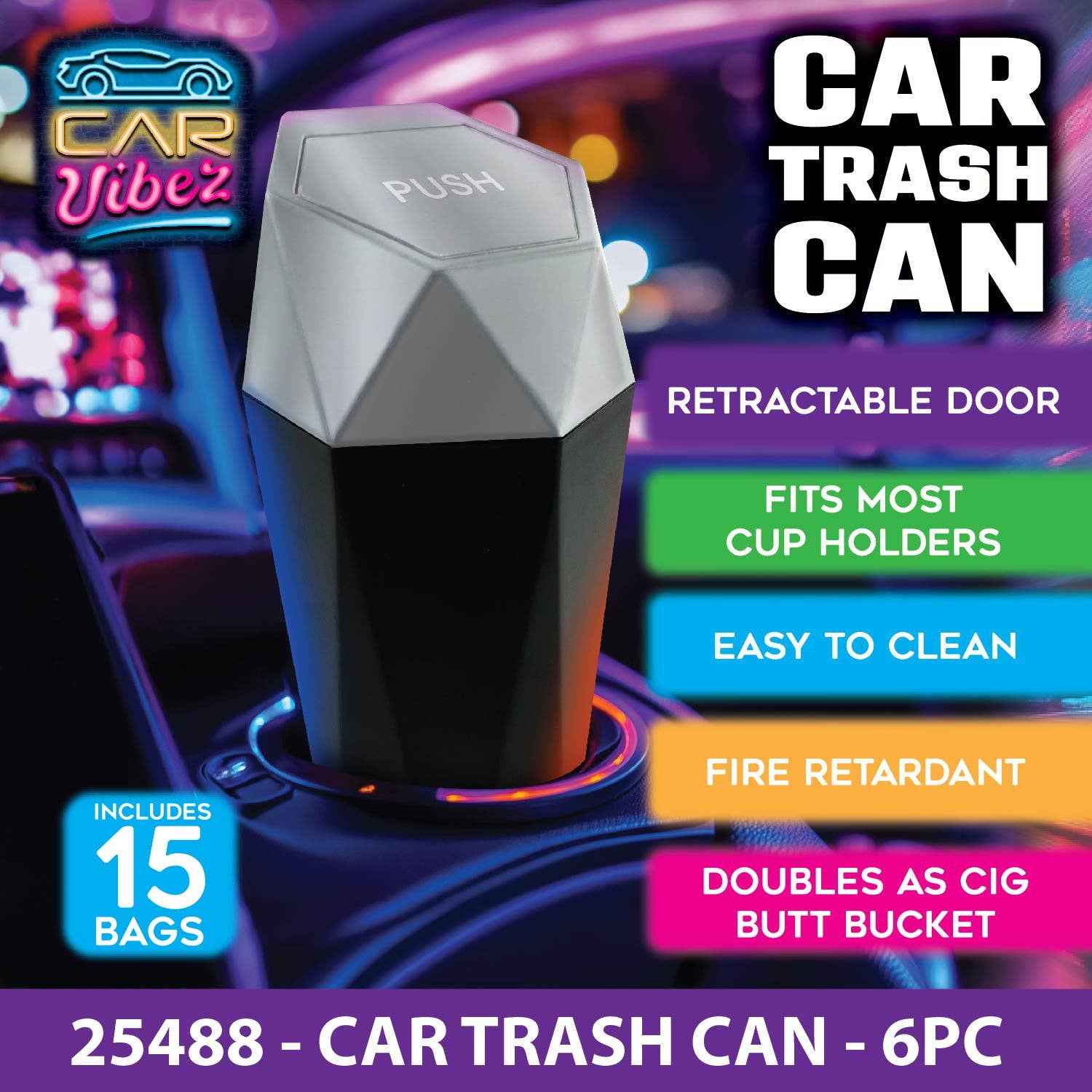 Mini Cup Holder Vehicle Trash Can