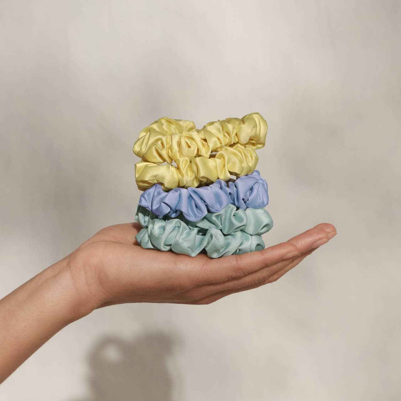 Ruched Satin Scrunchies