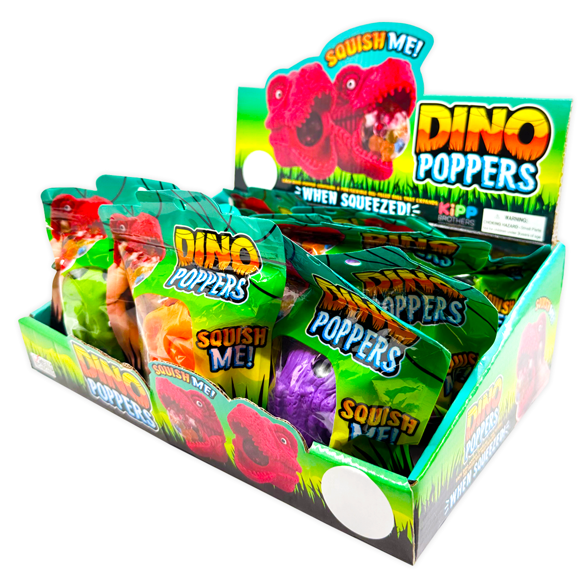 Squishy Fidget Dino Poppers