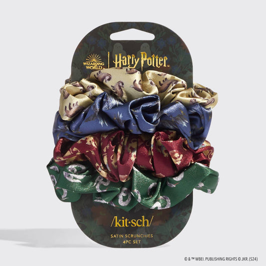 Harry Potter Satin Sleep Scrunchies 4pc Set