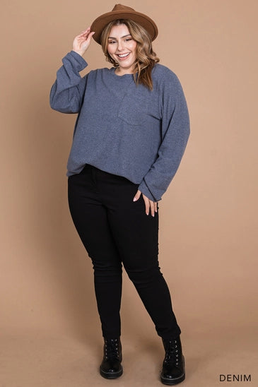 Curvy Long Sleeve Tshirt