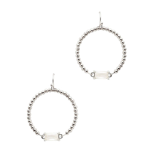 Sawyer Silver Hoops