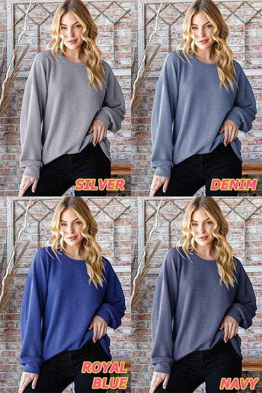 HEIMISH - ET7470-10 PUFF SLEEVE SOLID