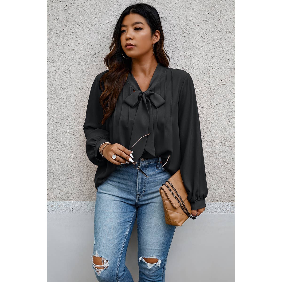 Ruched Loose Fit Top