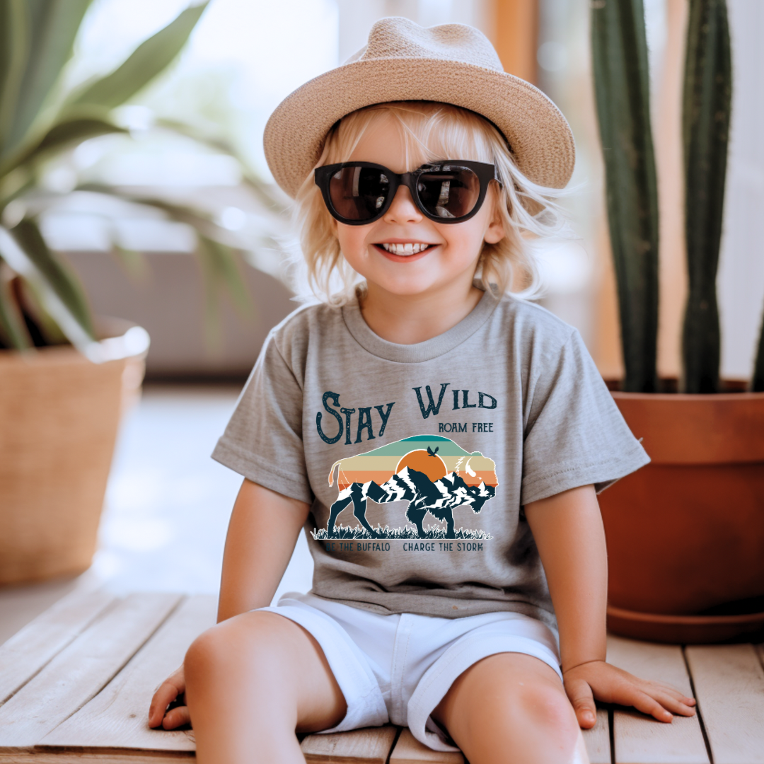 Stay Wild - Boys Graphic Tee