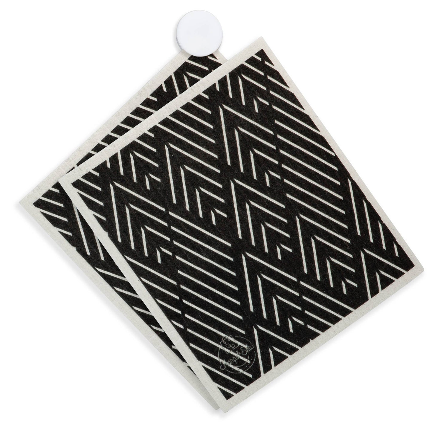 Swedish Dishcloths - 6 Pack - Black Tie