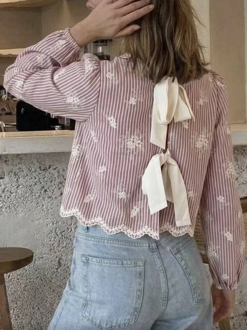 Missy Scalloped Edge Top