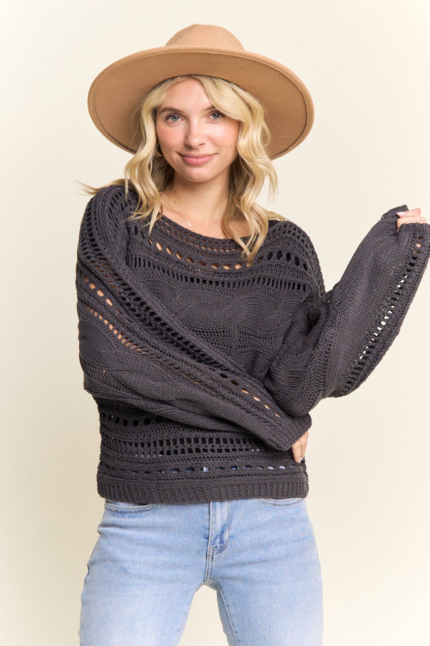 Madelyn Open Knit Sweater