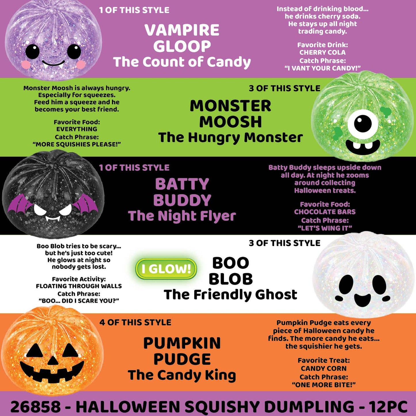 Halloween Dumpling Squishy Toy