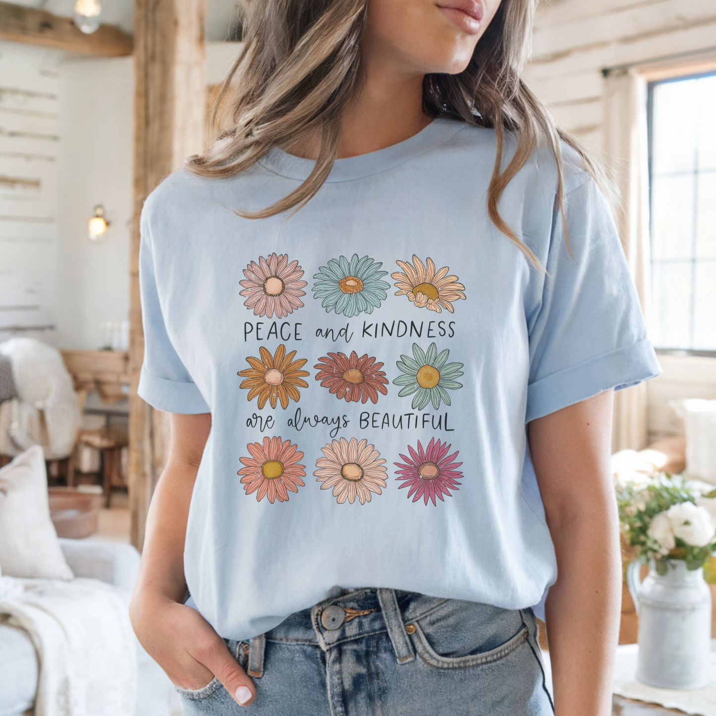 Peace and Kindness are Always Beautiful Graphic Tee