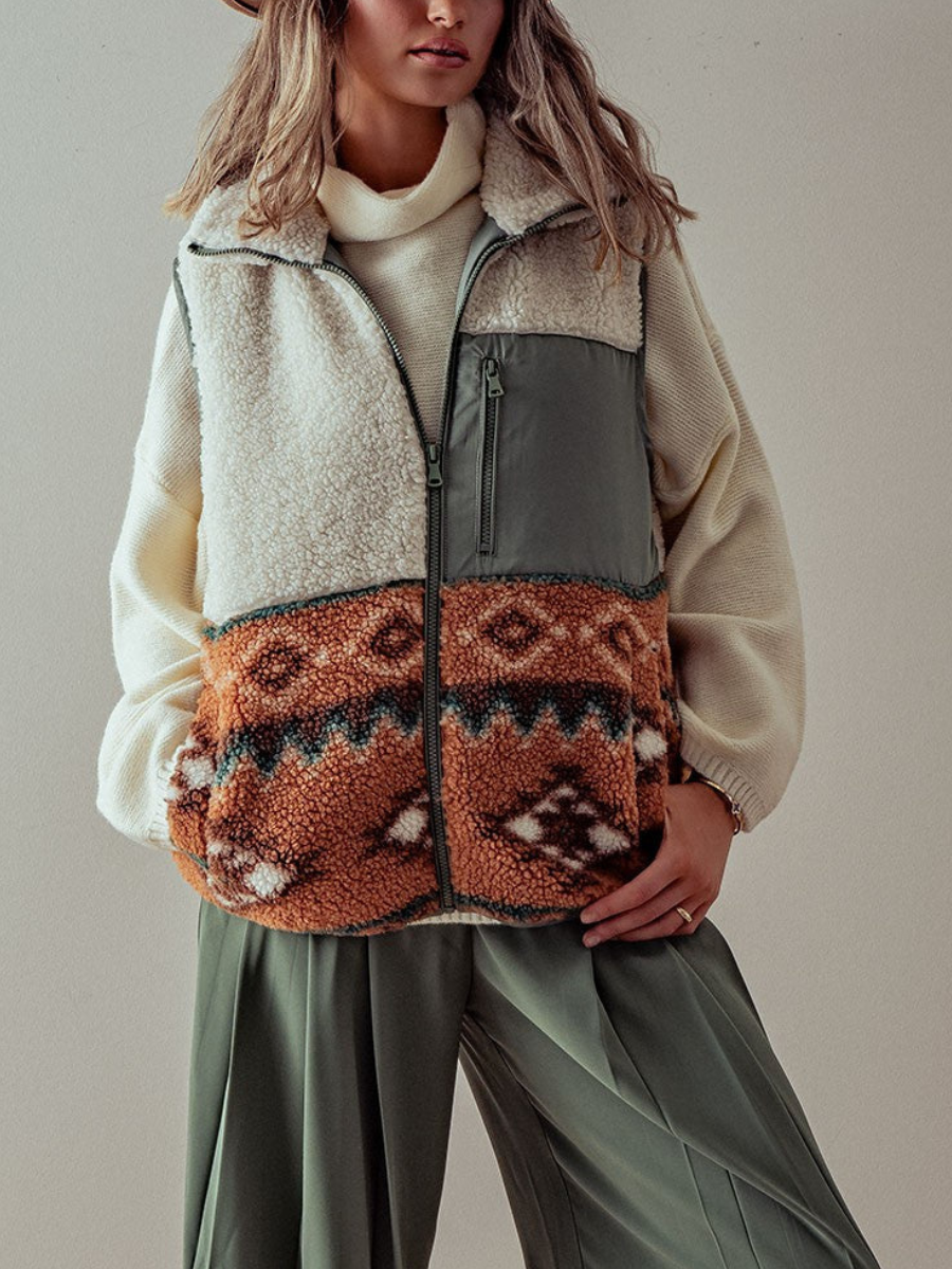 Western Zip Up Vest – Stylish Layers | Threads Boutique