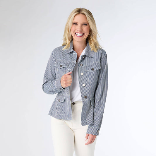 Samson Striped Denim Jacket
