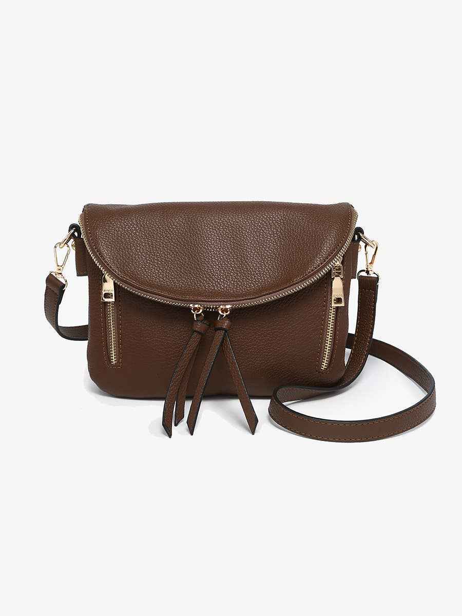 Aubree Flapover Multi-compartment Crossbody Bag