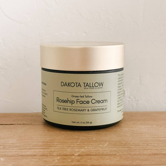 Dakota Tallow Skin Care - Tea Tree Rosemary & Grapefruit Rosehip Facial Cream