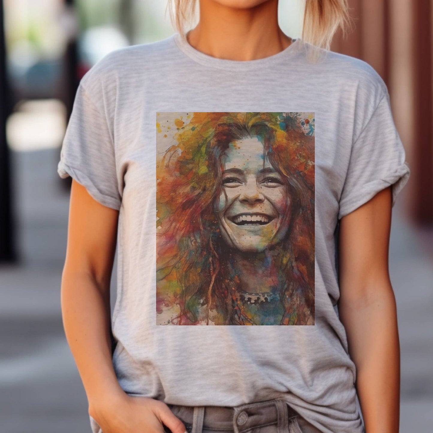 Janis Joplin Rock and Roll Graphic Tee