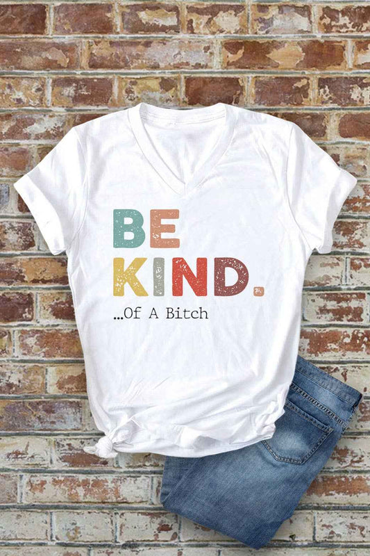 Top Avenue - Be Kind of A Bitch, Unisex V-Neck T-Shirt