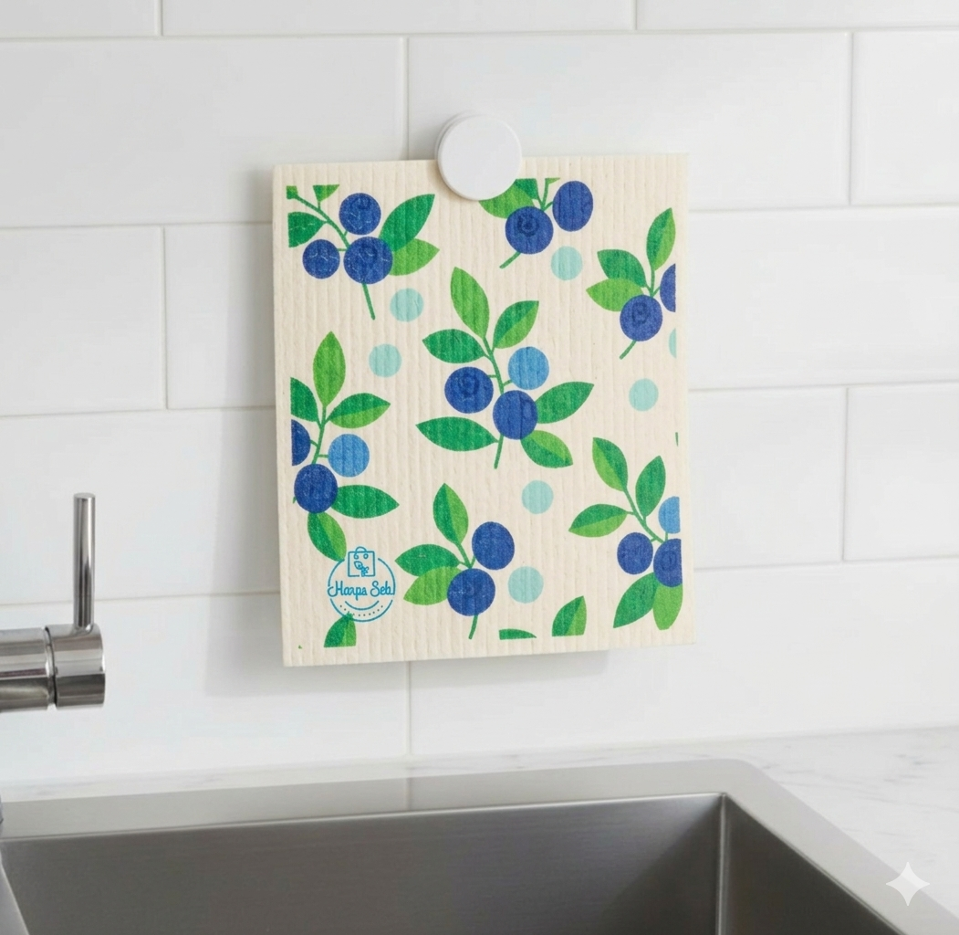 Harps & Seb Swedish Dishcloths - Blue Berry Blast
