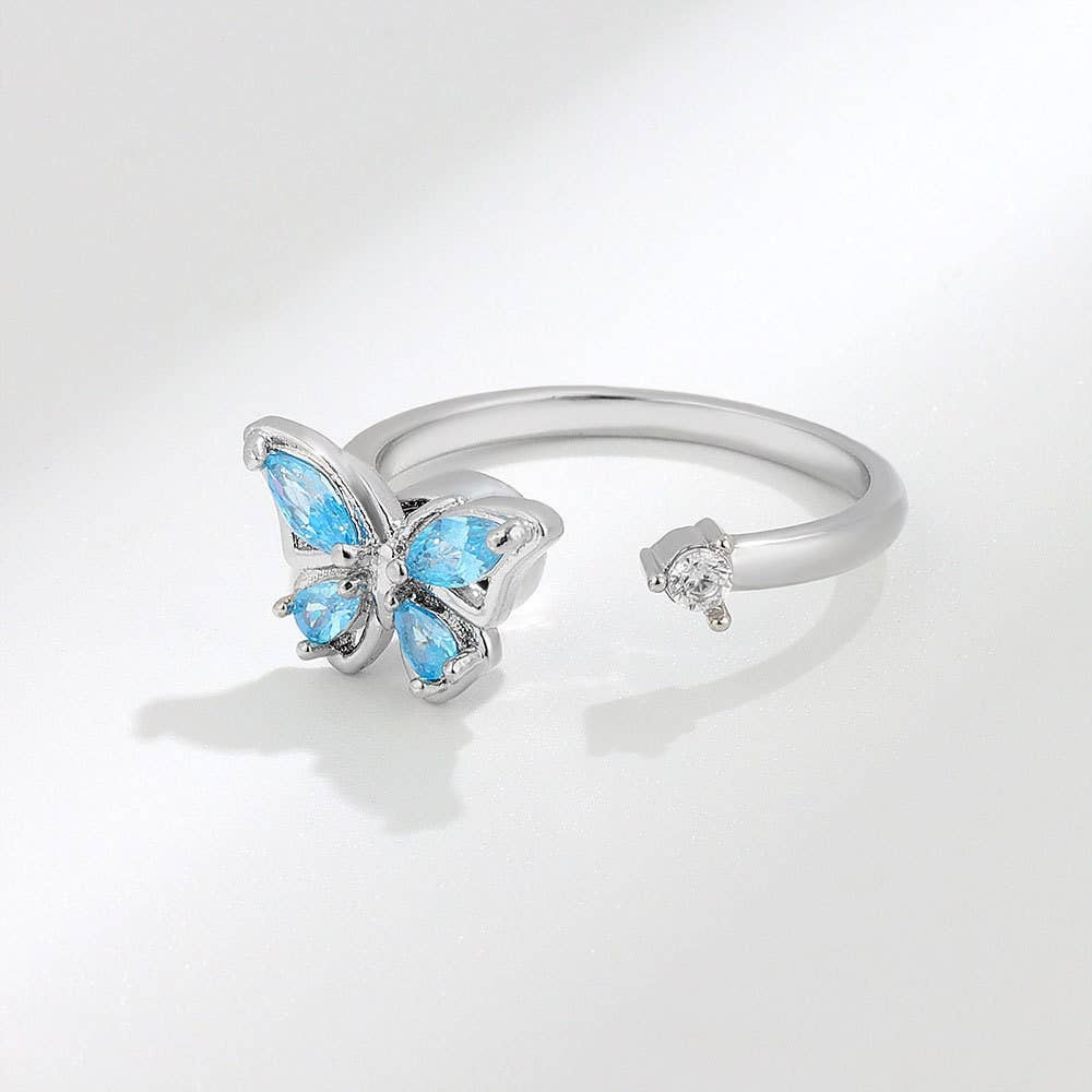 Butterfly Anxiety Fidget Spinner Ring