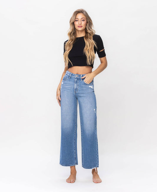 Super High Rise Wide Vervet Jeans