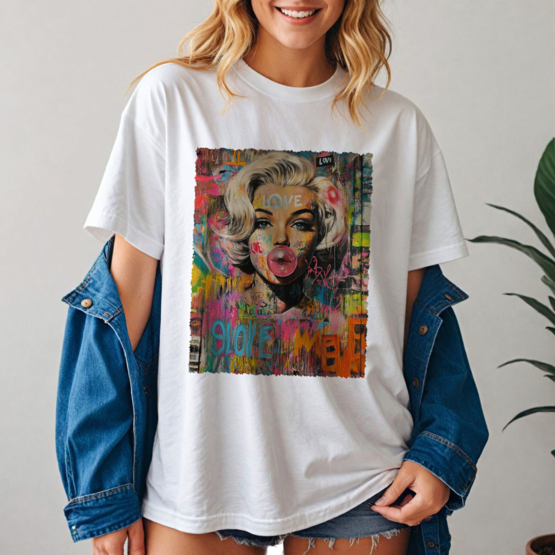 Graffiti Marilyn Graphic Tee