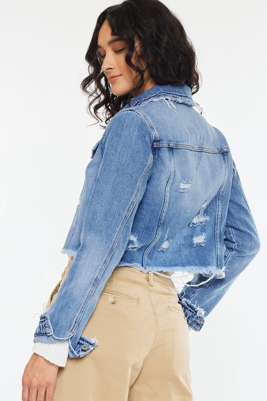 Crop Fray Jacket