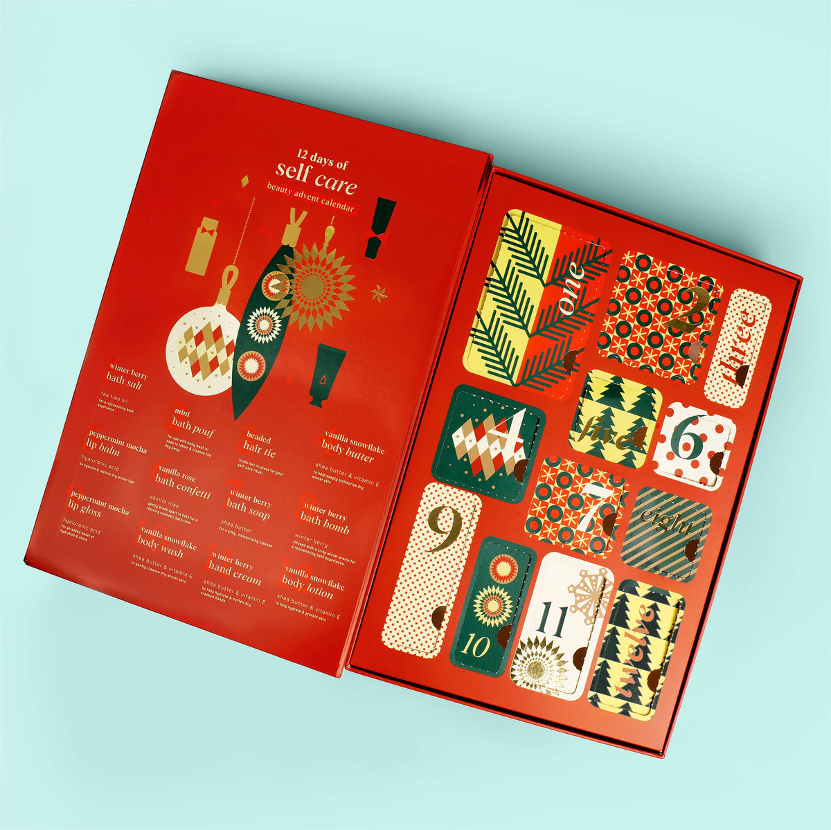 My Spa Life - Christmas Holiday Self Care Beauty Advent Calendar 12 Days