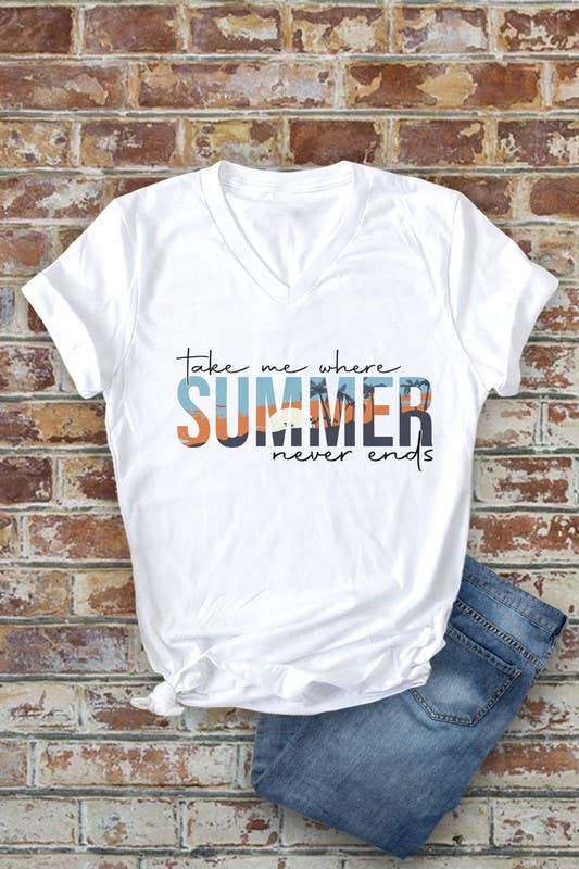 Summer V Neck T-Shirt