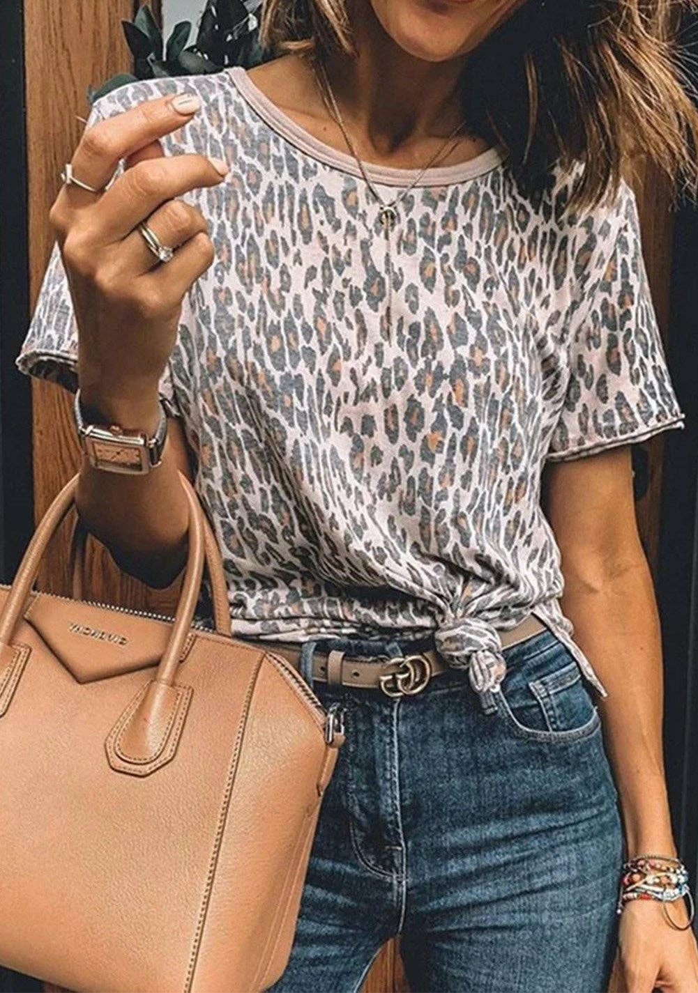 Casual Leopard T-Shirt Top