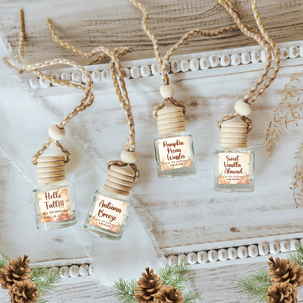 Hello Fall Hanging Car Diffuser