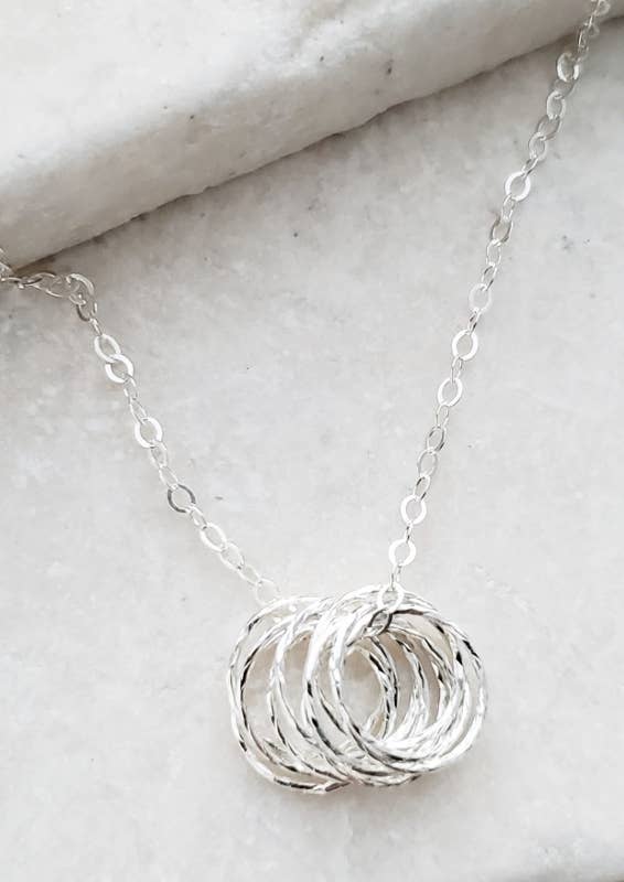 Silver Cluster Necklace