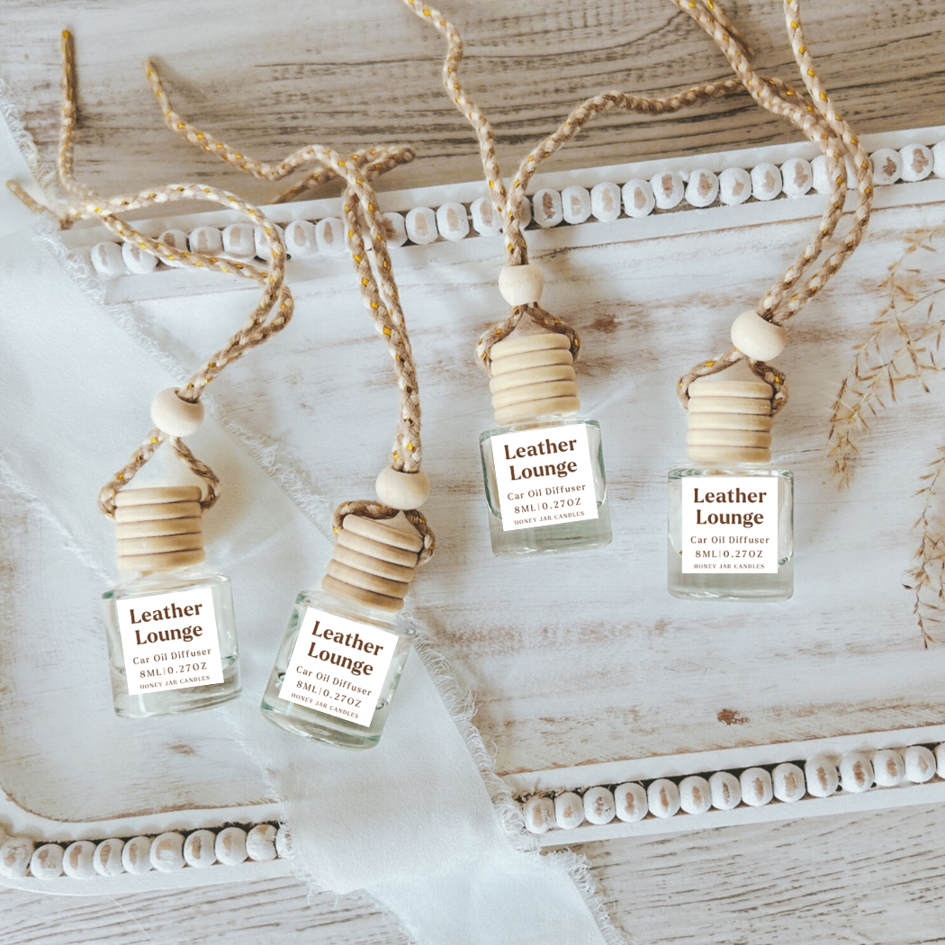 Hanging Car Diffusers | Leather Lounge - Threads Boutique