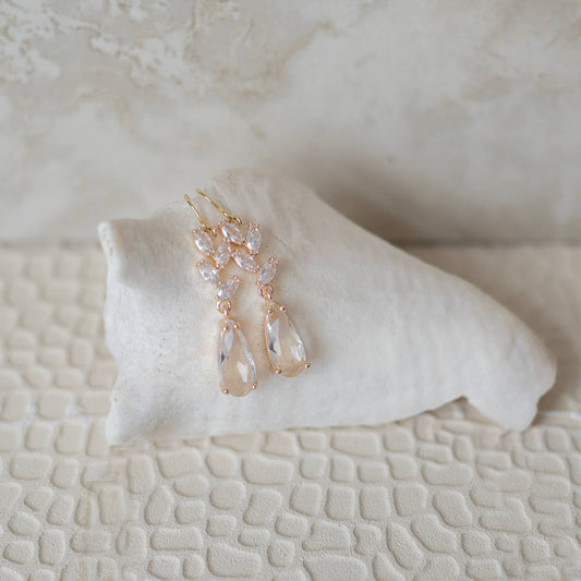 Willow Earrings - Gold Wedding Jewelry